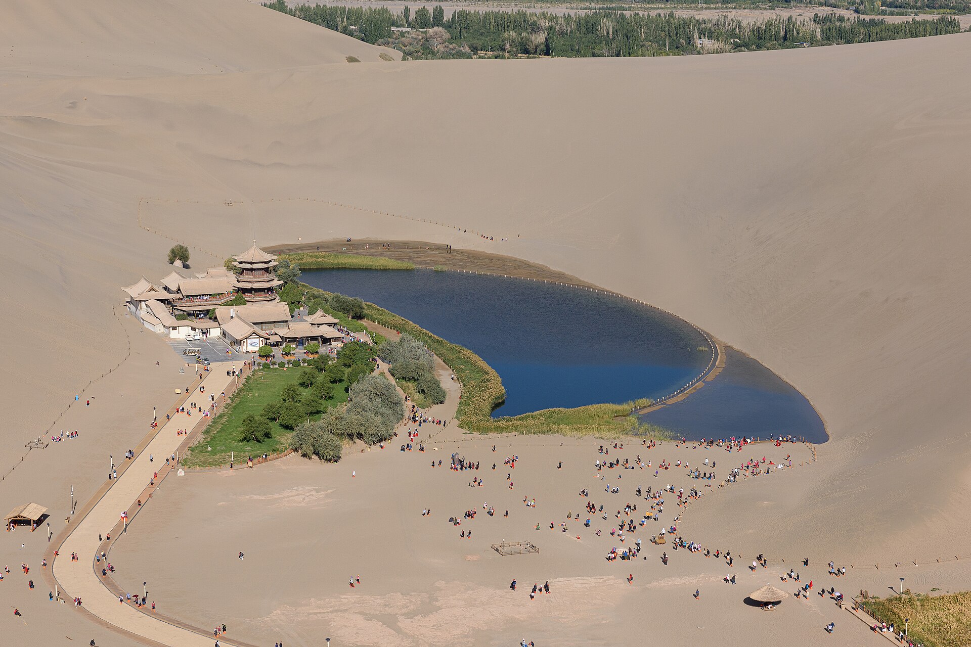 Crescent Lake near Dunhuang